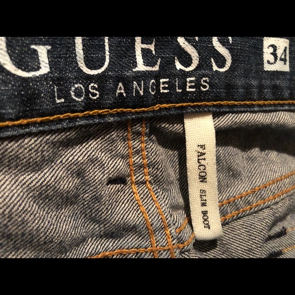 Men’s Guess Falcon Slim Fit Jeans - Picture 2 of 3